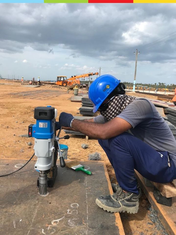 magnetic drill for power plant construction